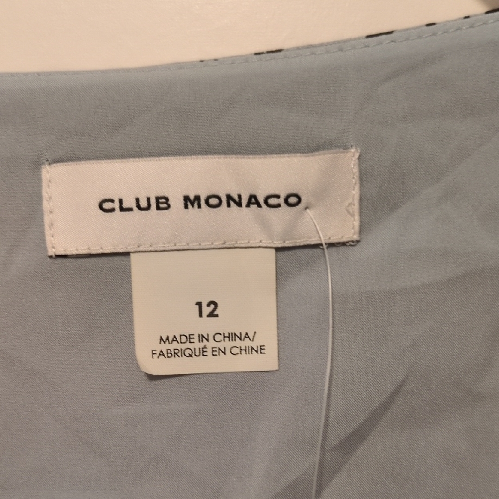 Silk Club Monaco Black and White Floral Long Sleeve Dress - Picture 3 of 7
